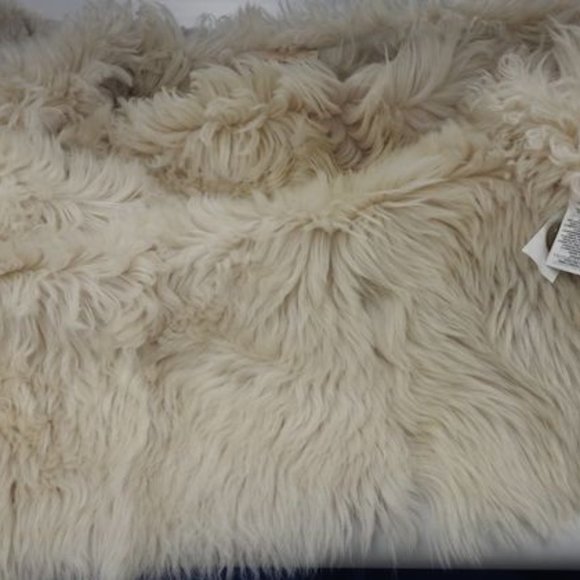 Tory‎ Burch Shearling Ivory White Lambskin Winter Runway Jacket Coat Jacket - Picture 5 of 16